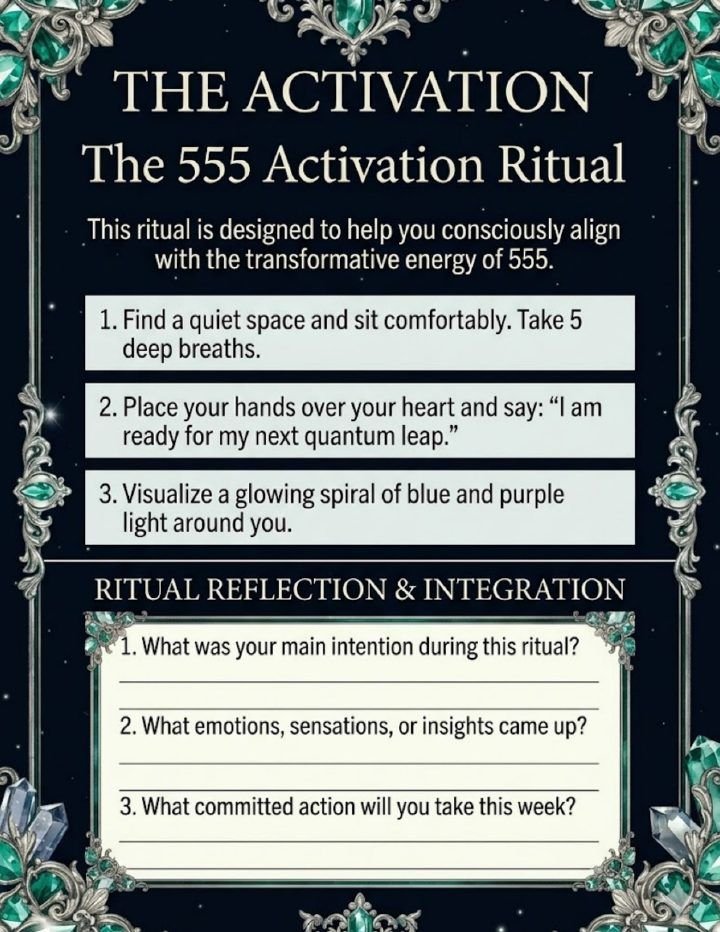 The 555 Activation Ritual page